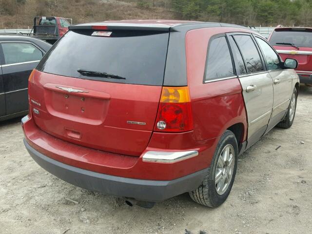 2C8GF68454R625172 - 2004 CHRYSLER PACIFICA RED photo 4