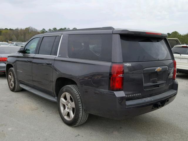 1GNSCJKCXFR564392 - 2015 CHEVROLET SUBURBAN C CHARCOAL photo 3