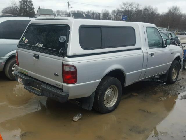 1FTYR10D33TA04578 - 2003 FORD RANGER SILVER photo 4