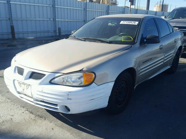1G2NE52T81M571942 - 2001 PONTIAC GRAND AM S ოქროსფერი ფოტო 2