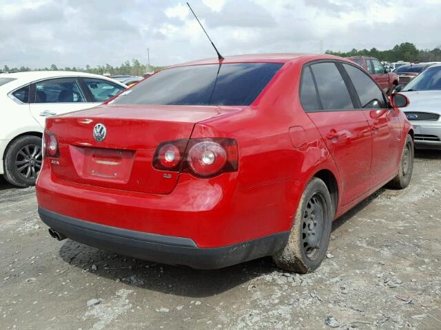 3VWJZ71K49M004644 - 2009 VOLKSWAGEN JETTA S RED photo 4