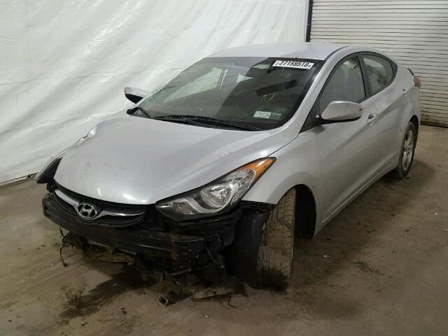 KMHDH4AE6CU241016 - 2012 HYUNDAI ELANTRA GL SILVER photo 2