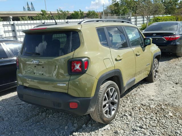 ZACCJABT0FPB66117 - 2015 JEEP RENEGADE L GREEN photo 4