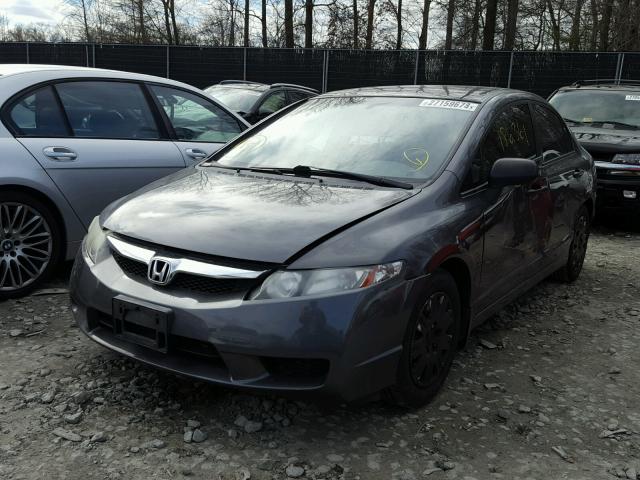 2HGFA16349H523997 - 2009 HONDA CIVIC VP GRAY photo 2