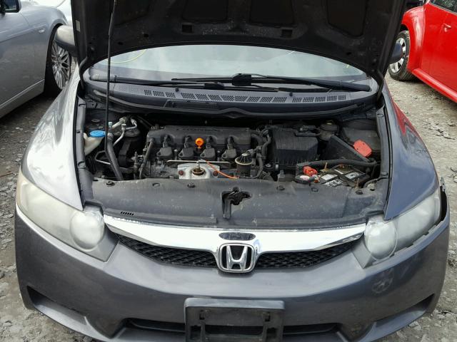 2HGFA16349H523997 - 2009 HONDA CIVIC VP GRAY photo 7