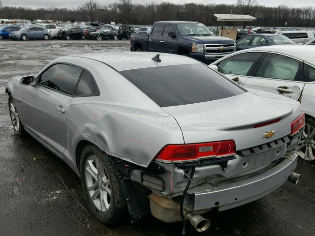 2G1FA1E33E9165708 - 2014 CHEVROLET CAMARO LS SILVER photo 3