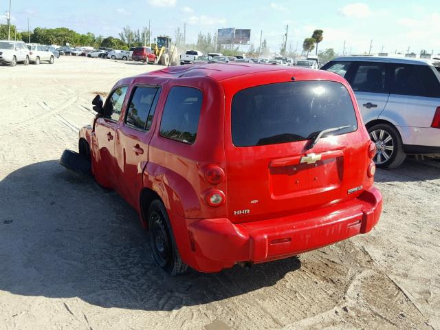 3GNCA13B89S645294 - 2009 CHEVROLET HHR LS წითელი ფოტო 3