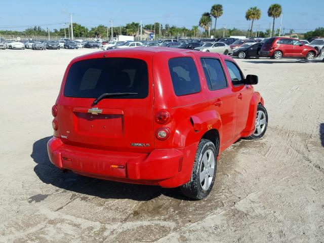 3GNCA13B89S645294 - 2009 CHEVROLET HHR LS წითელი ფოტო 4