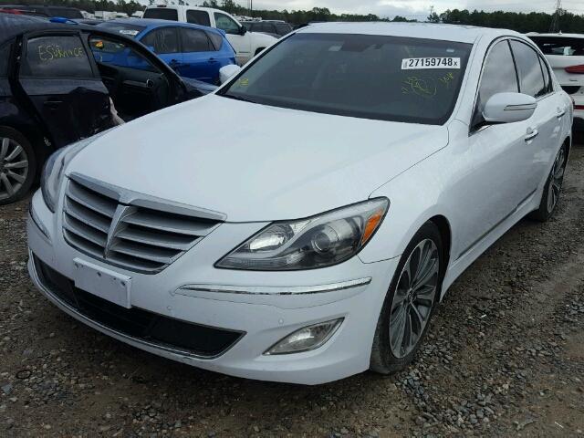 KMHGC4DH5EU260418 - 2014 HYUNDAI GENESIS 5. WHITE photo 2