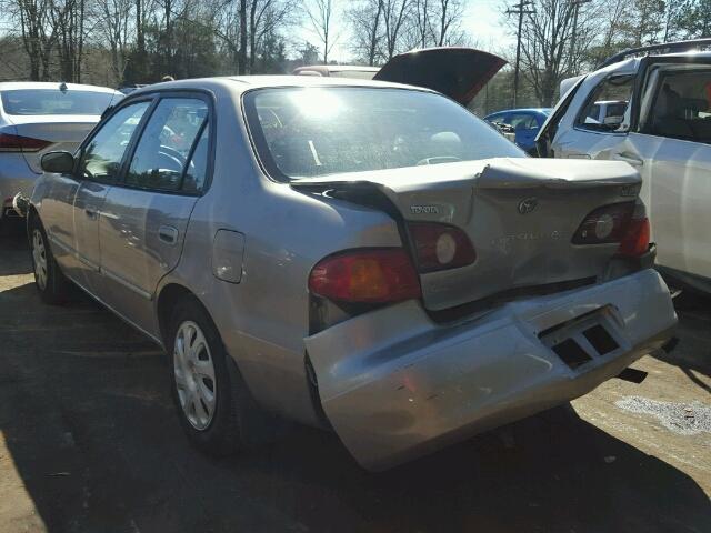 2T1BR12E72C532058 - 2002 TOYOTA COROLLA CE BEIGE photo 3