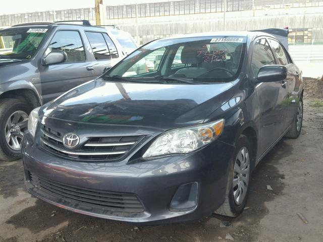 2T1BU4EE2DC042013 - 2013 TOYOTA COROLLA BA CHARCOAL photo 2