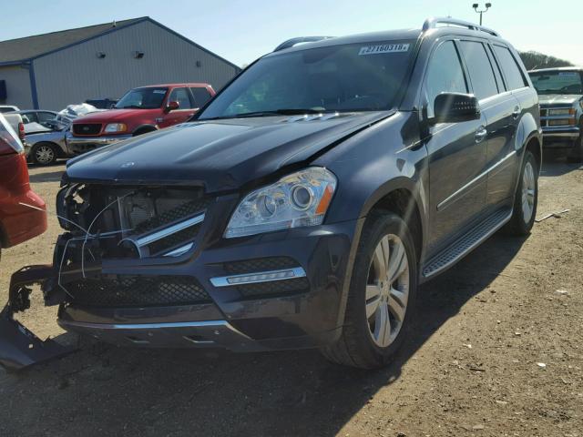 4JGBF7BE3CA799260 - 2012 MERCEDES-BENZ GL 450 4MA BLUE photo 2