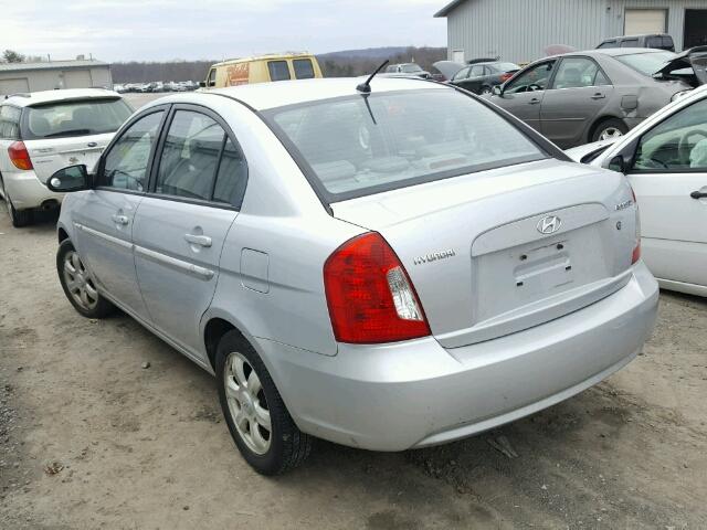 KMHCN46CX6U049307 - 2006 HYUNDAI ACCENT GLS SILVER photo 3