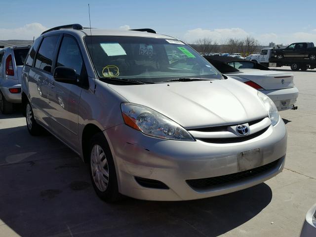 5TDZK23C77S085347 - 2007 TOYOTA SIENNA CE SILVER photo 1