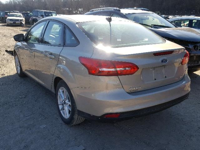 1FADP3F2XGL236256 - 2016 FORD FOCUS SE TAN photo 3