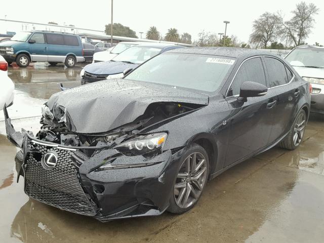 JTHBE1D20F5015524 - 2015 LEXUS IS 350 BLACK photo 2