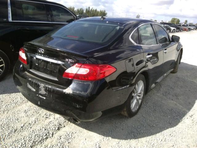 JN1EY1AP1CM910160 - 2012 INFINITI M35H BLACK photo 4