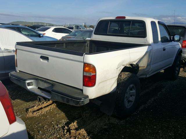 4TASN92N9YZ627225 - 2000 TOYOTA TACOMA XTR WHITE photo 4