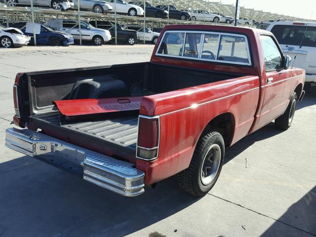 1GCBS14B4C8114013 - 1982 CHEVROLET S TRUCK S1 RED photo 4