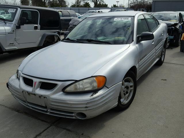 1G2NF52TX1C182531 - 2001 PONTIAC GRAND AM S SILVER photo 2