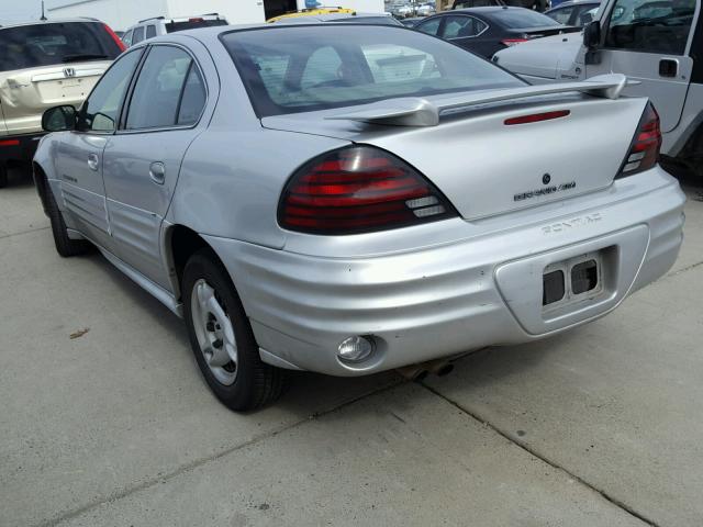 1G2NF52TX1C182531 - 2001 PONTIAC GRAND AM S SILVER photo 3