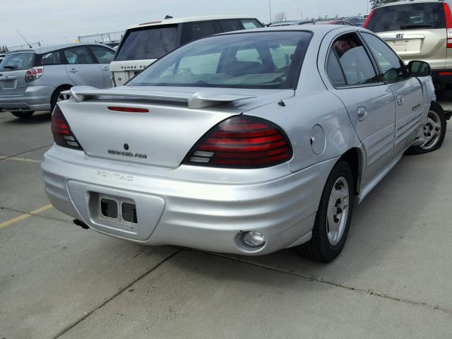 1G2NF52TX1C182531 - 2001 PONTIAC GRAND AM S ვერცხლისფერი ფოტო 4
