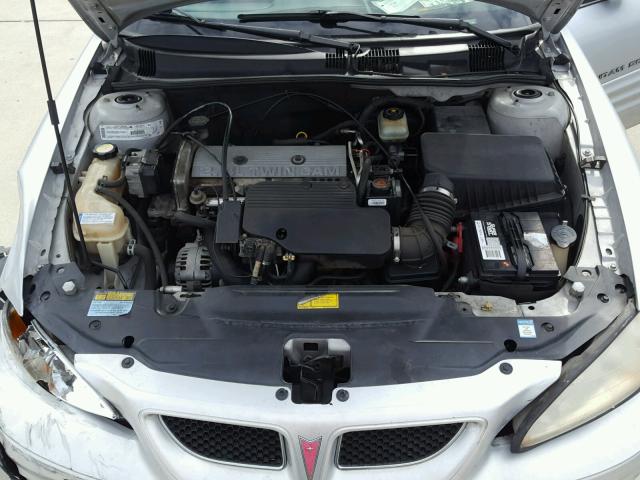 1G2NF52TX1C182531 - 2001 PONTIAC GRAND AM S ვერცხლისფერი ფოტო 7