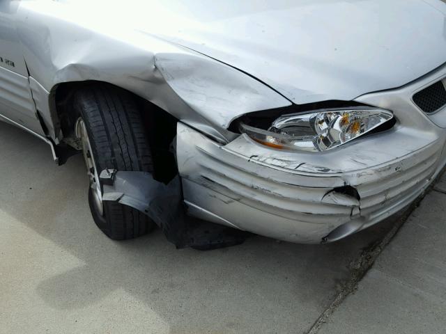 1G2NF52TX1C182531 - 2001 PONTIAC GRAND AM S ვერცხლისფერი ფოტო 9
