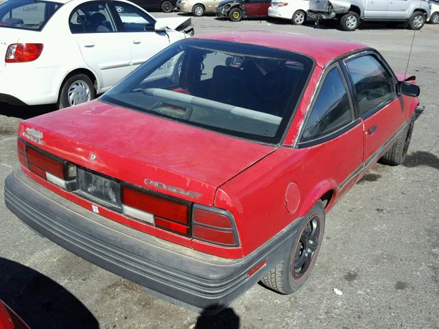 1G1JC1446R7361891 - 1994 CHEVROLET CAVALIER V RED photo 4