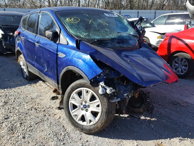 1FMCU0F70FUC35601 - 2015 FORD ESCAPE S BLUE photo 1