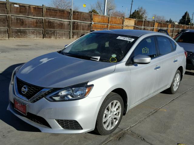 3N1AB7AP5HY385501 - 2017 NISSAN SENTRA S SILVER photo 2