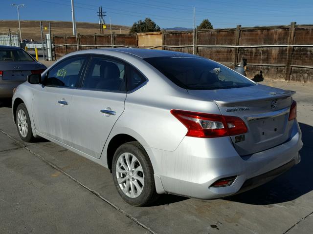 3N1AB7AP5HY385501 - 2017 NISSAN SENTRA S SILVER photo 3