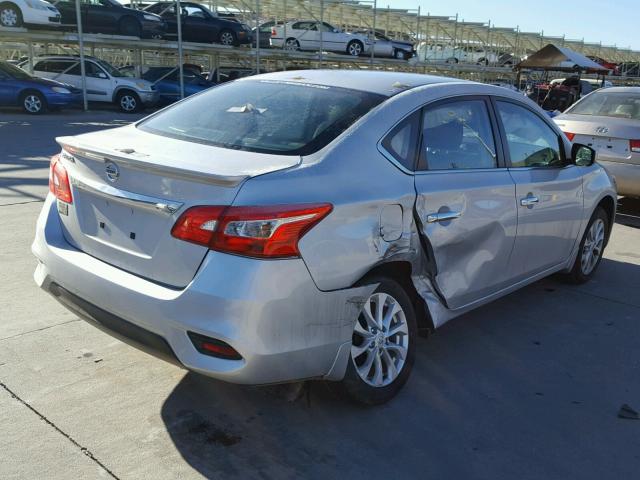 3N1AB7AP5HY385501 - 2017 NISSAN SENTRA S SILVER photo 4