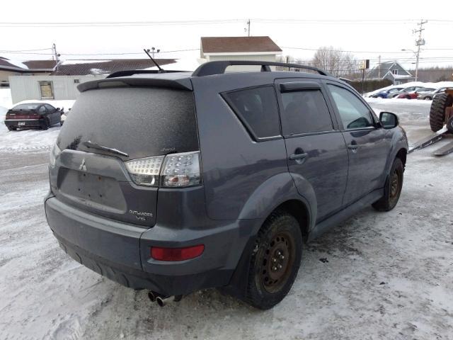 JA4JT3AX1AZ607914 - 2010 MITSUBISHI OUTLANDER GRAY photo 4