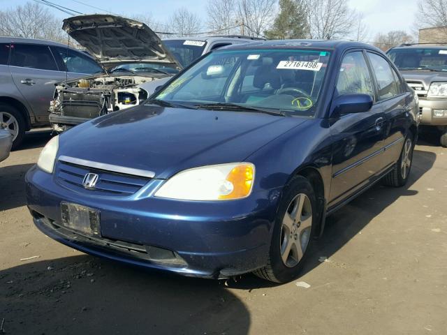 2HGES25863H523017 - 2003 HONDA CIVIC EX ლურჯი ფოტო 2