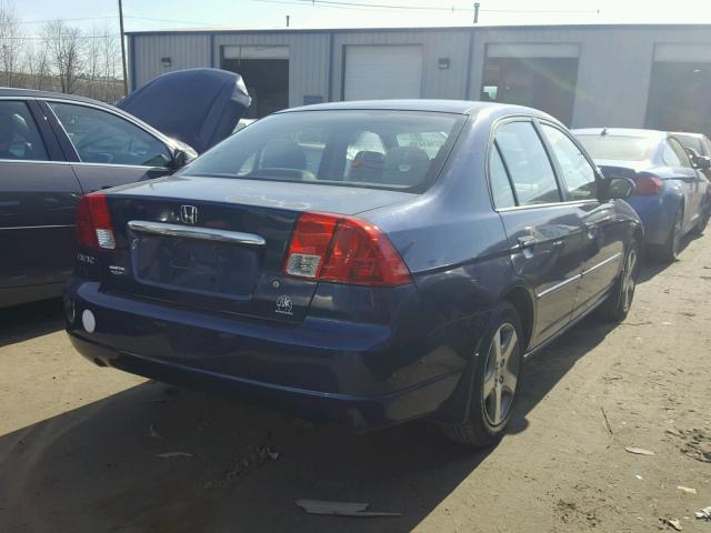 2HGES25863H523017 - 2003 HONDA CIVIC EX ლურჯი ფოტო 4