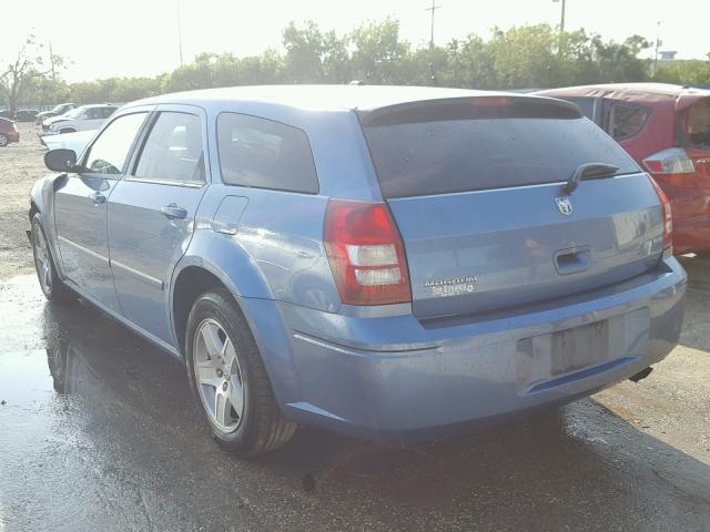 2D4FV47V77H836126 - 2007 DODGE MAGNUM SXT BLUE photo 3