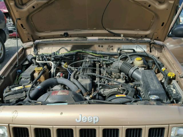 1J4FF68S8XL625444 - 1999 JEEP CHEROKEE S GOLD photo 7