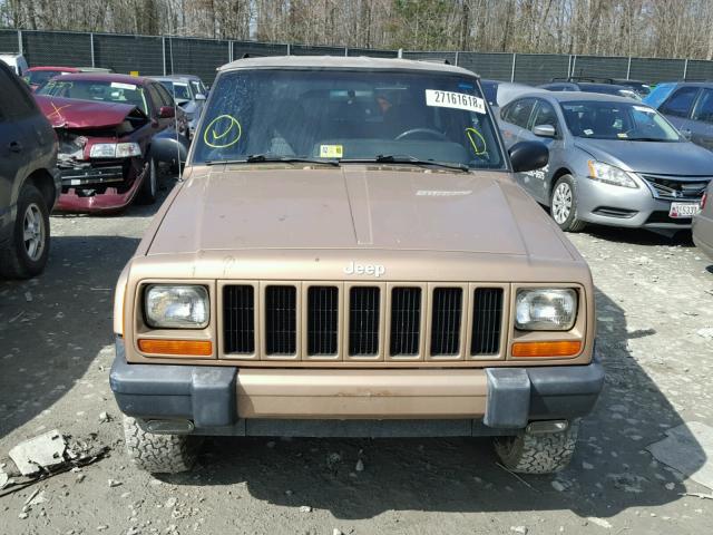 1J4FF68S8XL625444 - 1999 JEEP CHEROKEE S GOLD photo 9