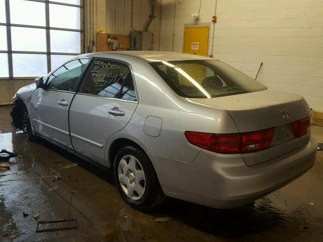 1HGCM56445A131136 - 2005 HONDA ACCORD LX GRAY photo 3