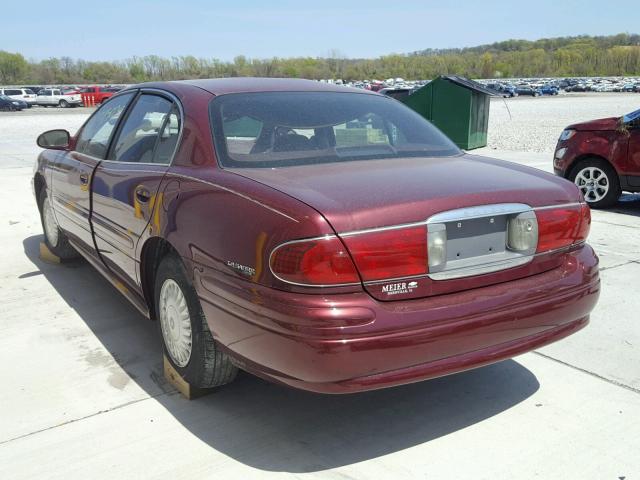 1G4HP54K8Y4218324 - 2000 BUICK LESABRE CU BURGUNDY photo 3