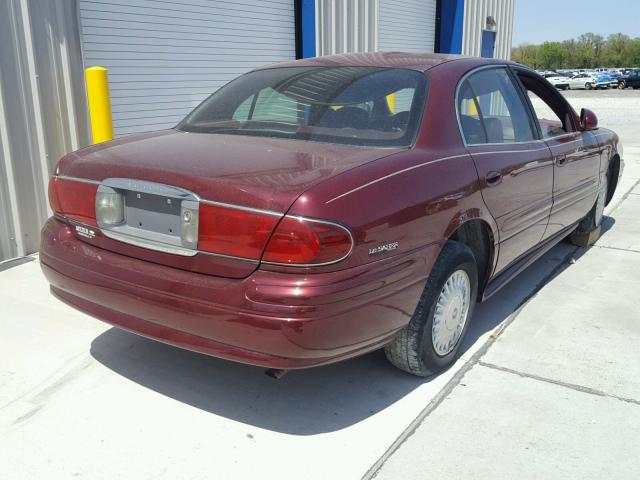 1G4HP54K8Y4218324 - 2000 BUICK LESABRE CU BURGUNDY photo 4