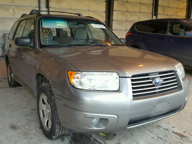 JF1SG63686H707726 - 2006 SUBARU FORESTER 2 GRAY photo 1