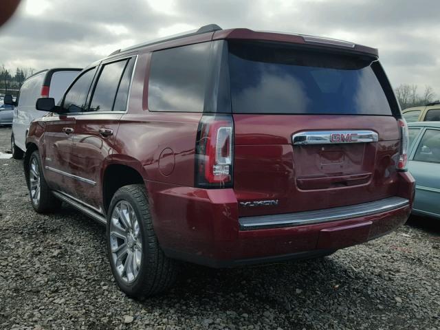 1GKS2CKJ4GR410739 - 2016 GMC YUKON DENA MAROON photo 3