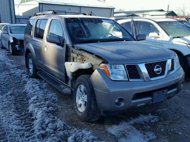 5N1AR18W75C701872 - 2005 NISSAN PATHFINDER CHARCOAL photo 1