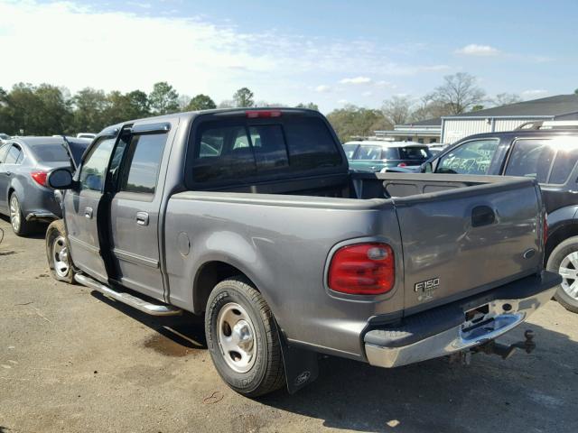 1FTRW07622KE33021 - 2002 FORD F150 SUPER GRAY photo 3