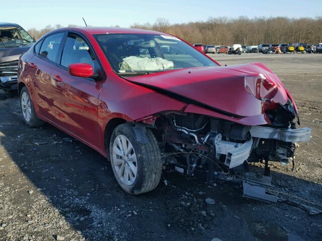 1C3CDFBB2ED907520 - 2014 DODGE DART SXT RED photo 1