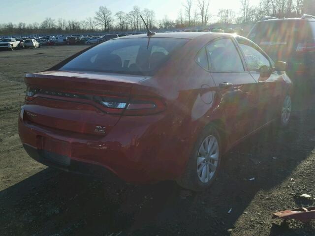 1C3CDFBB2ED907520 - 2014 DODGE DART SXT RED photo 4