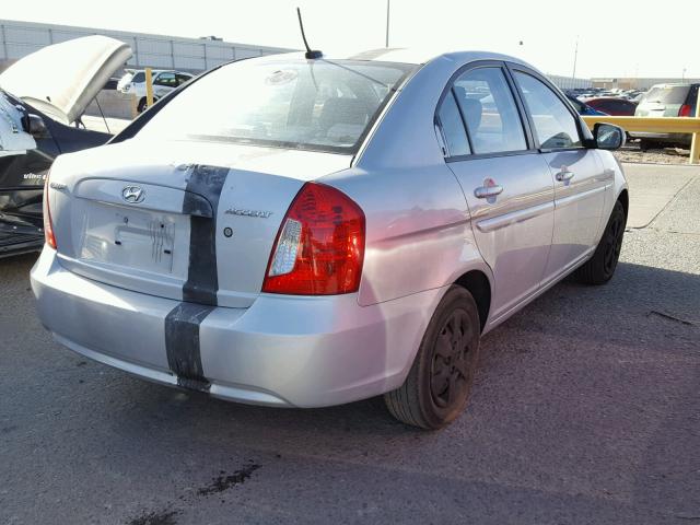 KMHCN4AC9AU483802 - 2010 HYUNDAI ACCENT GLS SILVER photo 4