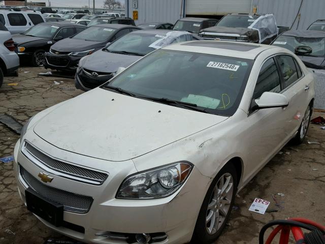 1G1ZE5E09CF163044 - 2012 CHEVROLET MALIBU LTZ 奶油色 照片 2